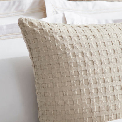 Florence Waffle Cushion Cover - Natural - DUSK