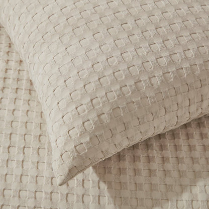 Florence Waffle Cushion Cover - Natural - DUSK