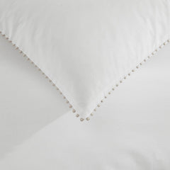 Girona Duvet Cover - 200 TC - Cotton - White/Natural - DUSK