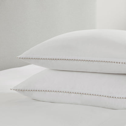 Girona Duvet Cover - 200 TC - Cotton - White/Natural - DUSK