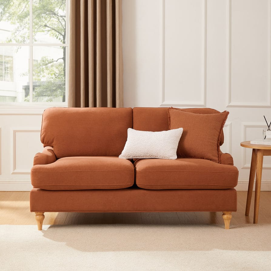 Hampshire 2 Seater Sofa - Burnt Orange - DUSK