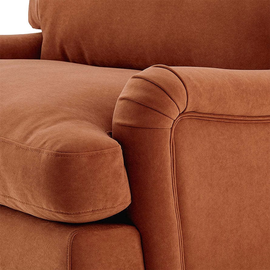 Hampshire Loveseat - Burnt Orange - DUSK