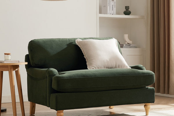 Hampshire Loveseat - Dark Olive Green - DUSK