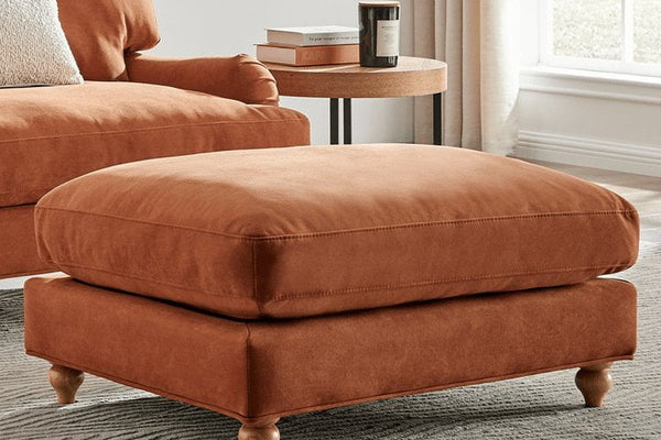 Hampshire Pouffe - Burnt Orange - DUSK