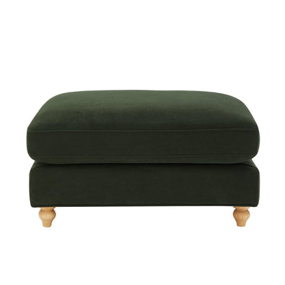 Hampshire Pouffe - Dark Olive Green - DUSK