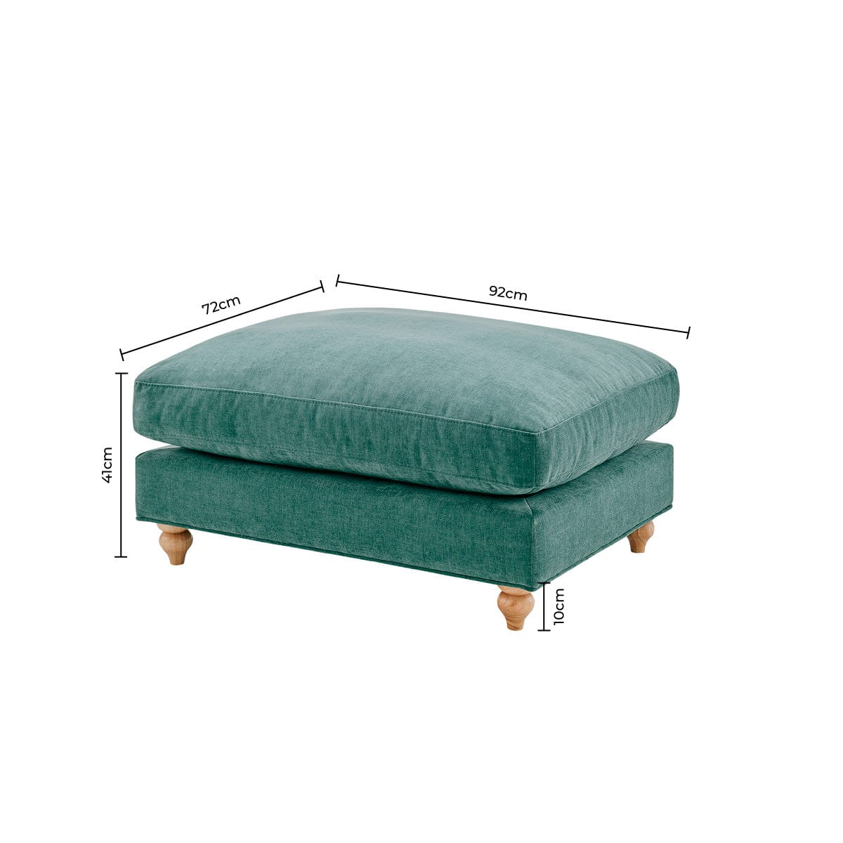 Hampshire Pouffe - Sea Green - DUSK