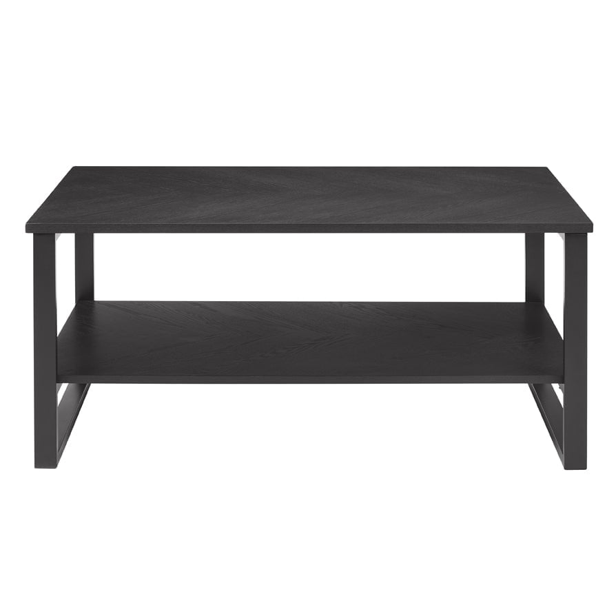 Harper Chevron Coffee Table - Black - DUSK