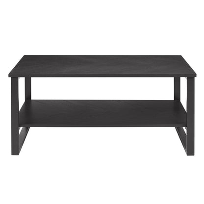 Harper Chevron Coffee Table - Black - DUSK