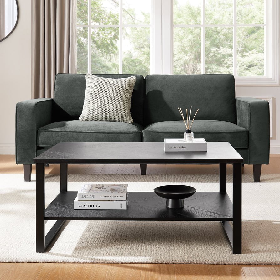 Harper Chevron Coffee Table - Black - DUSK