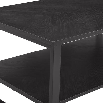 Harper Chevron Coffee Table - Black - DUSK