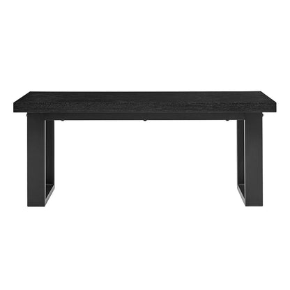 Harper Chevron Dining Bench - Black - DUSK