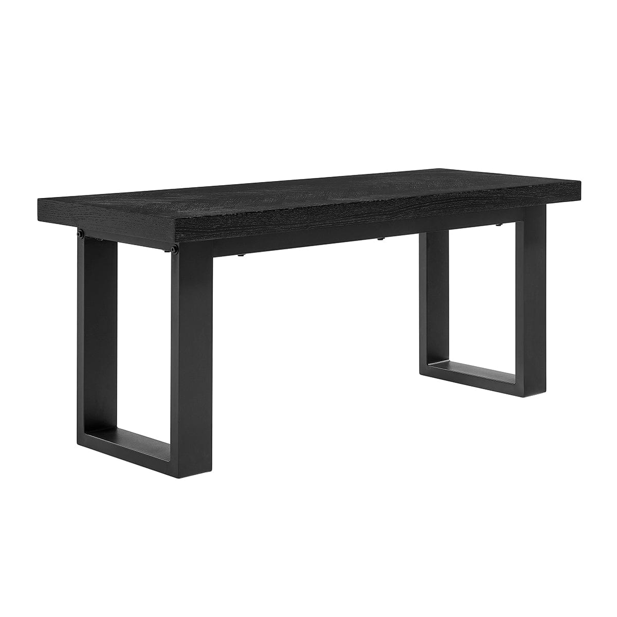 Harper Chevron Dining Bench - Black - DUSK