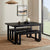 Harper Chevron Dining Table - Black - DUSK