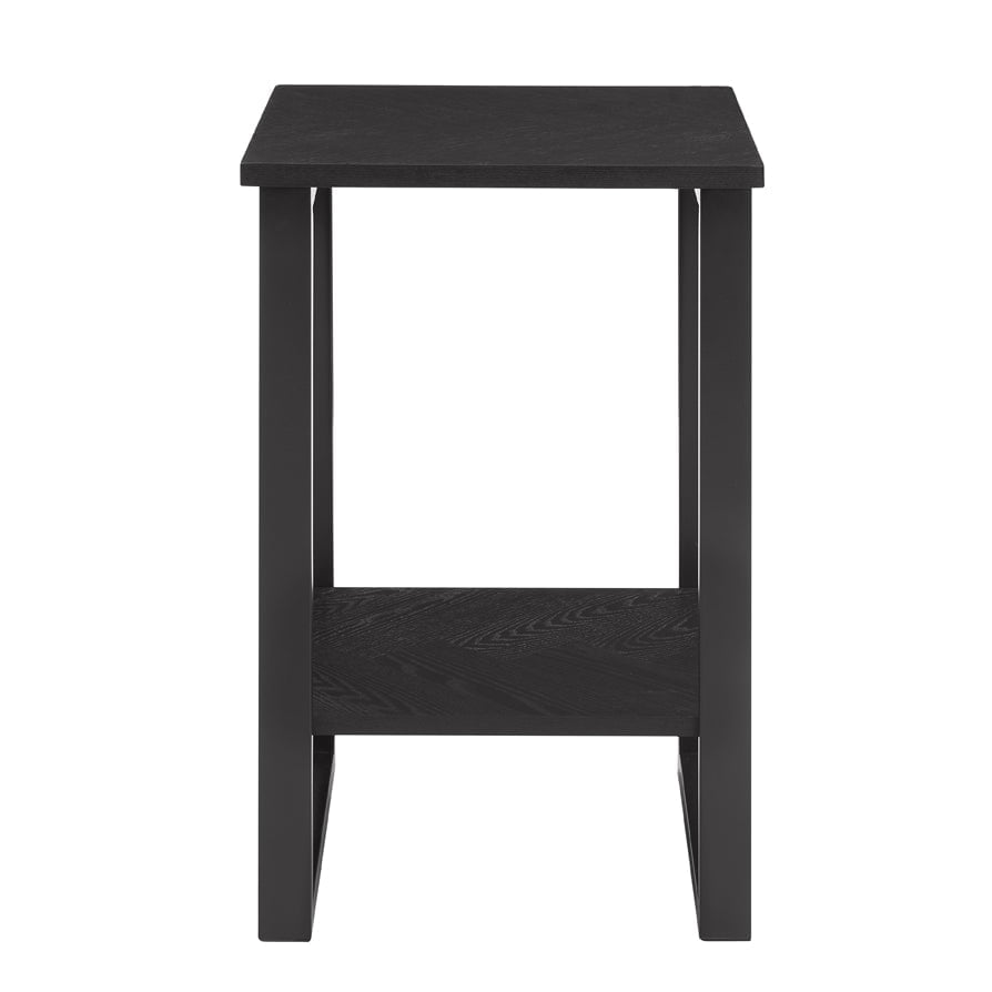Harper Chevron Side Table Black DUSK