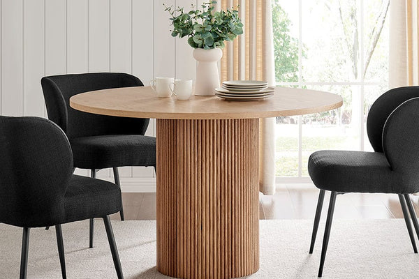 Hattie Panel 4-6 Seater Dining Table - Natural - DUSK
