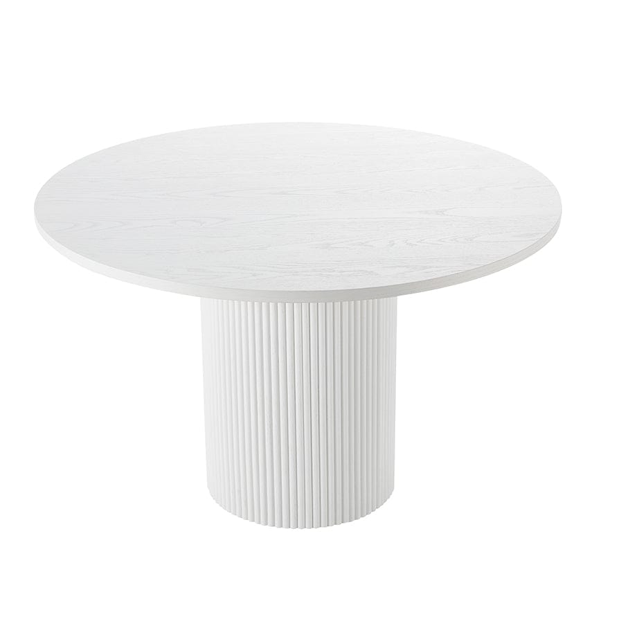 Hattie Panel 4-6 Seater Dining Table - White - DUSK