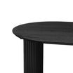 Hattie Panel Oval Dining Table - Black – DUSK