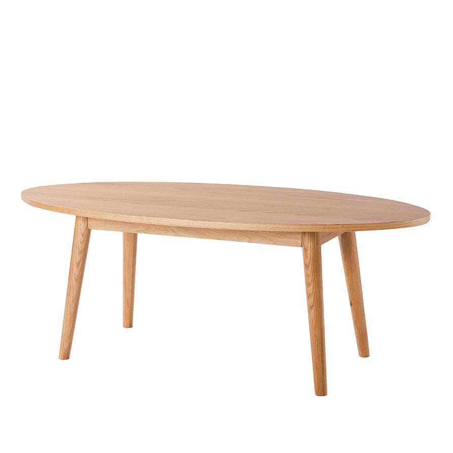 Heidi Oak Oval Coffee Table - Natural - DUSK