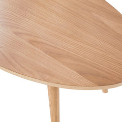 Heidi Oak Oval Coffee Table - Natural - DUSK