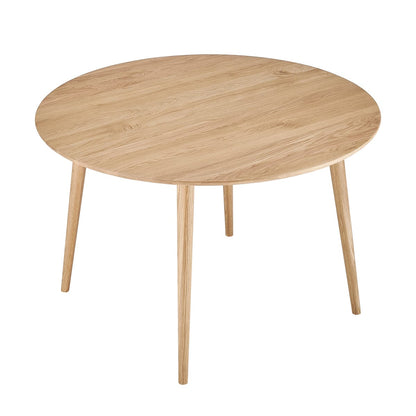 Heidi Solid Oak 4-6 Seater Round Dining Table - Natural - DUSK