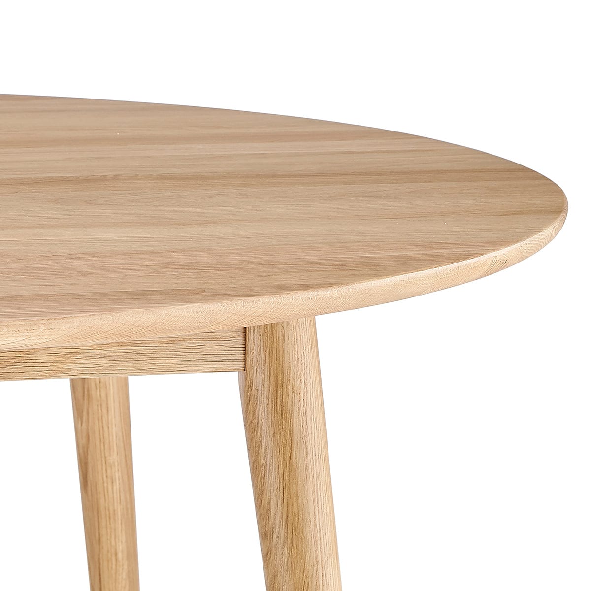 Heidi Solid Oak 4-6 Seater Round Dining Table - Natural - DUSK