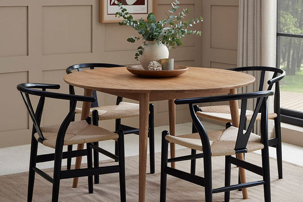 Heidi Solid Oak 4-6 Seater Round Dining Table - Natural - DUSK