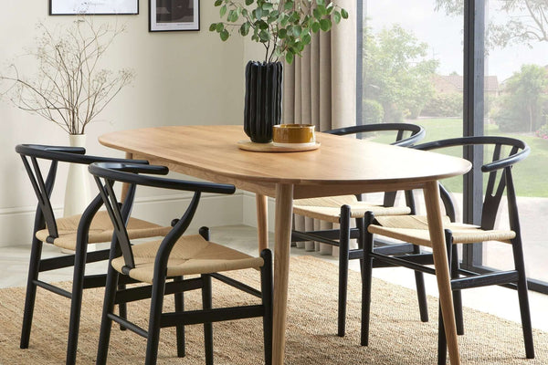 Heidi Solid Oak Oval 6-8 Seater Dining Table - Natural - DUSK