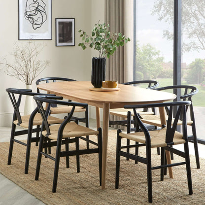 Heidi Solid Oak Oval 6-8 Seater Dining Table - Natural - DUSK