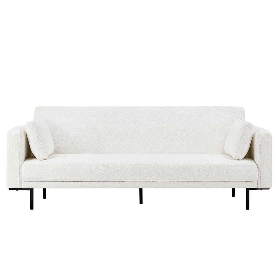 Hudson Bouclé Click Clack Sofa Bed - Off White - DUSK