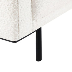 Hudson Bouclé Click Clack Sofa Bed - Off White - DUSK