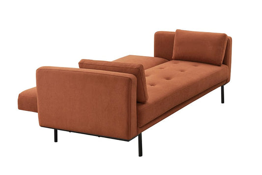 Hudson Click Clack Sofa Bed - Burnt Orange - DUSK