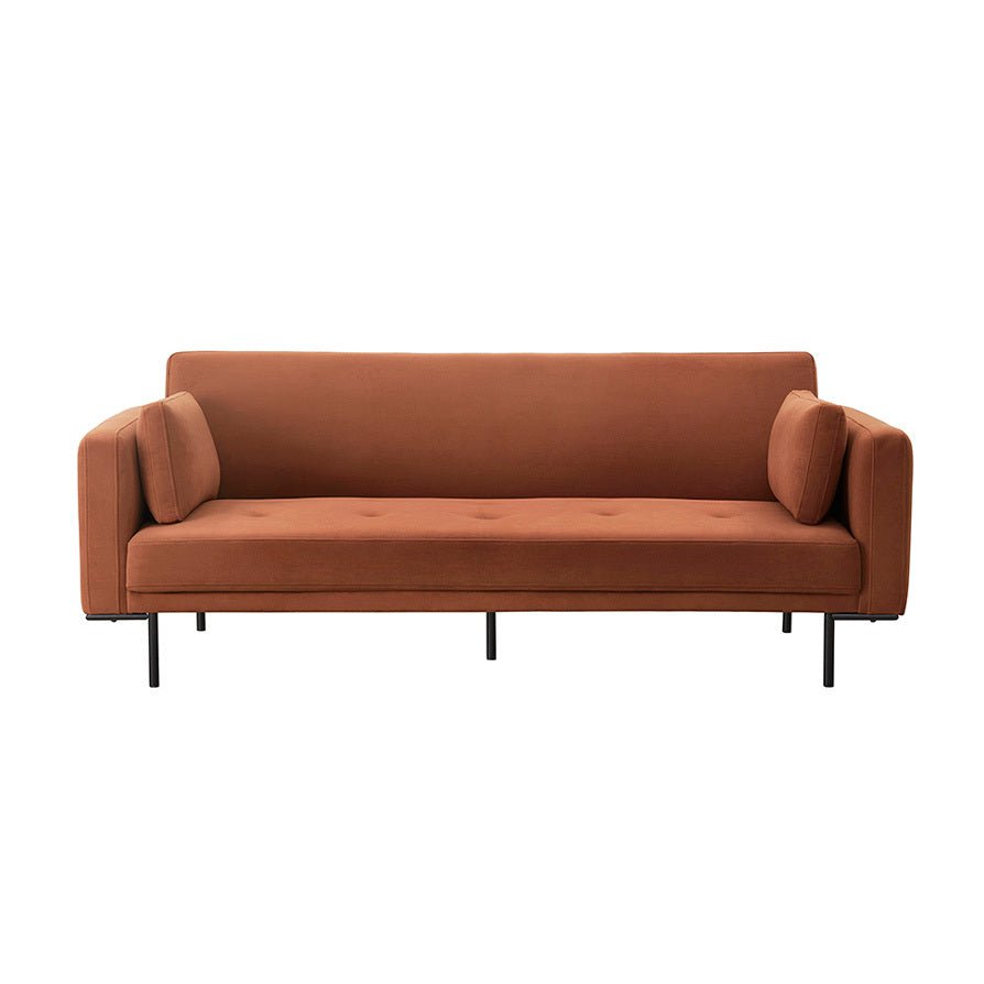 Hudson Click Clack Sofa Bed - Burnt Orange - DUSK