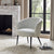 Indy Bouclé Accent Chair - Off White - DUSK