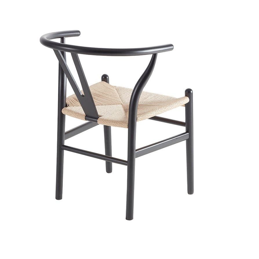 Jade Set Of 2 Dining Chairs - Black/Natural - DUSK