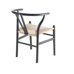 Jade Set Of 2 Dining Chairs - Black/Natural - DUSK