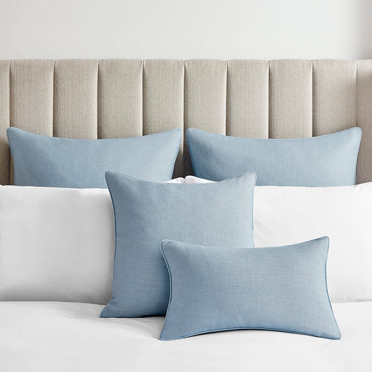 Linen Look Cushion Cover - Blue - DUSK 894