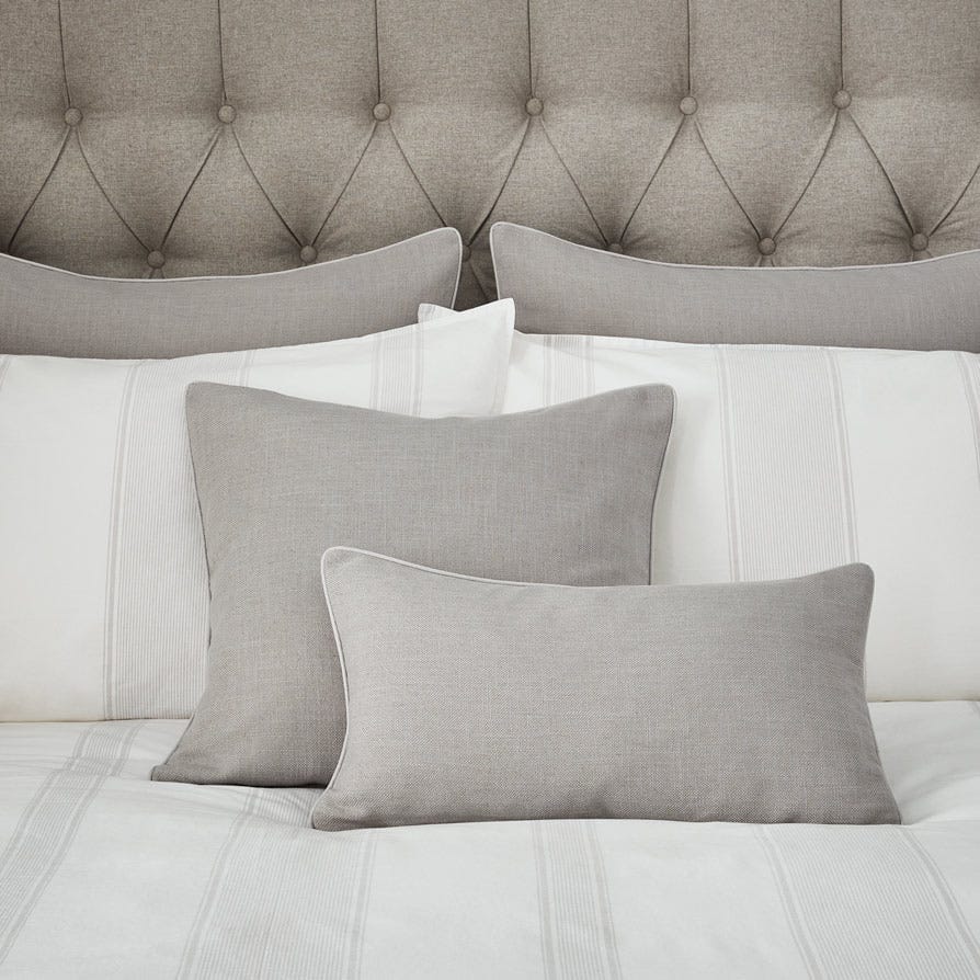 Linen Look Cushion Cover - Light Grey - DUSK