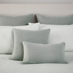 Linen Look Cushion Cover - Washed Green - DUSK