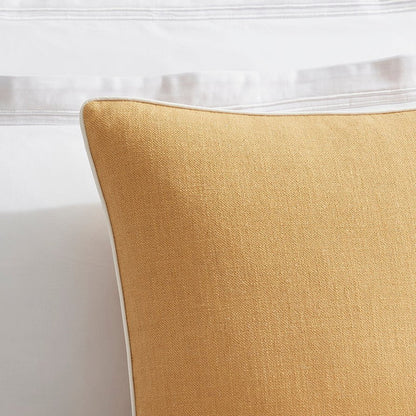 Linen Look Cushion Cover - Yellow - DUSK