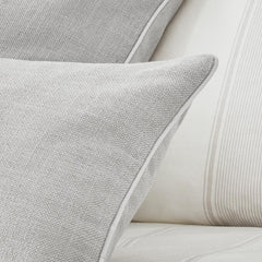 Linen Look Sofa Cushion Cover - Light Grey - DUSK