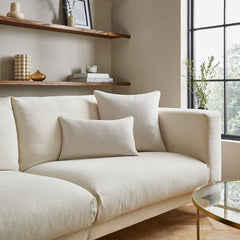 Linen Look Sofa Cushion Cover - Stone - DUSK