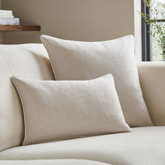 Linen Look Sofa Cushion Cover - Stone - DUSK