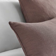 Linen Look Sofa Cushion Cover - Taupe - DUSK