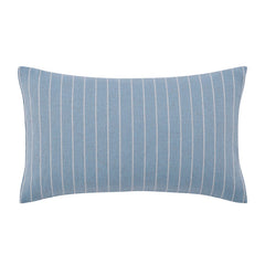 Linen Look Stripe Sofa Cushion Cover - Blue - DUSK