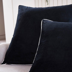 Luxury Velvet Cushion Cover - Black - DUSK