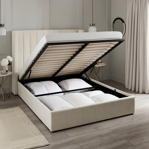 Madison Ottoman Storage Bed - Ecru – DUSK