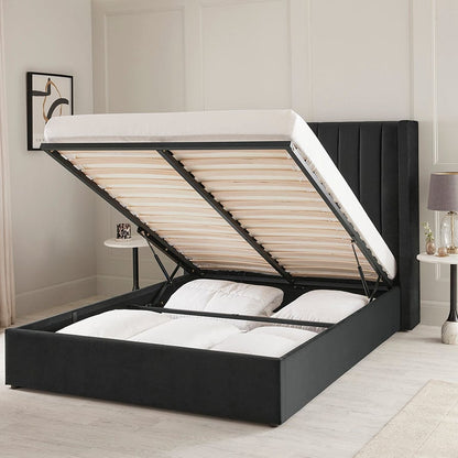 Madison Ottoman Storage Bed - Ink - DUSK