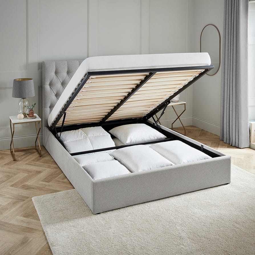 Middleton Ottoman Storage Bed - Grey - DUSK