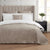 Milan Textured Matte Bedspread 2.5 X 2.6m - Taupe - DUSK