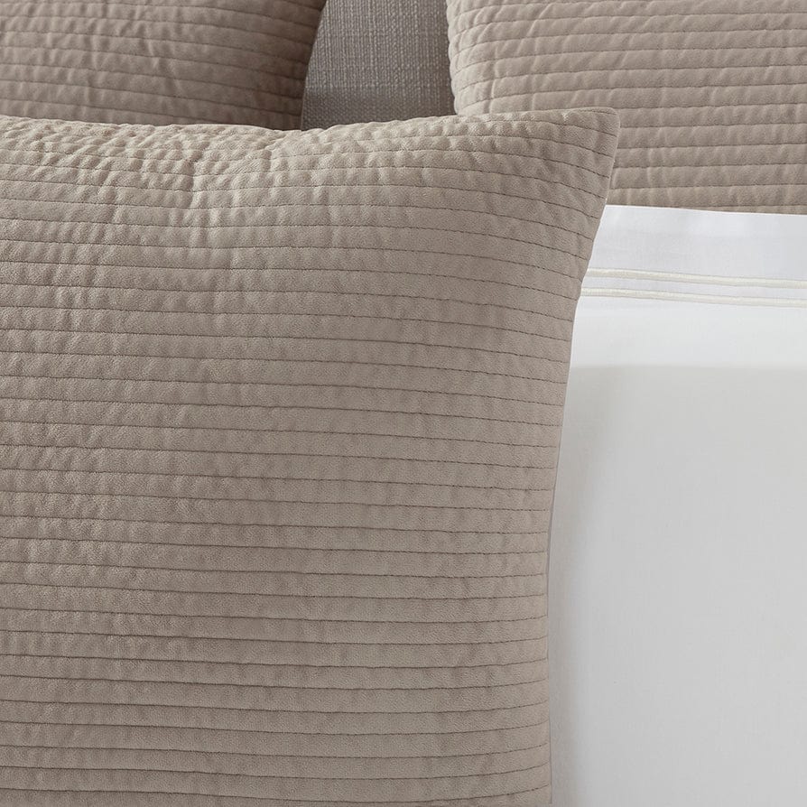 Milan Textured Matte Velvet Cushion Cover - Taupe - DUSK